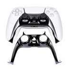 Chrome Black Glossy Chrome DIY Replacement Controller Shell for PS5 Custom Plates Cover Compatible Upgrade For PS5 Slim