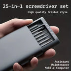 25 in 1 mini screwdriver set, flat head and cross shaped small screwdrivers, suitable for electronic products