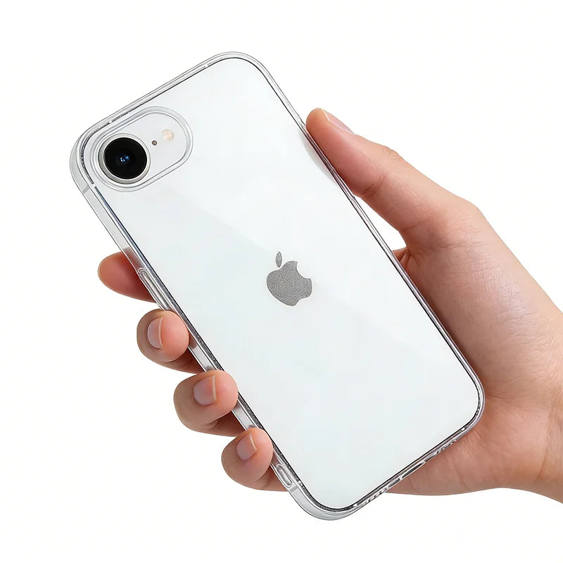 17E Ultra Thin Crystal Soft Case For iPhone 17 Air 17E 16 16e 15 14 Plus 13 12 Mini 11 Pro Max Clear Silicone Back Cover Shell