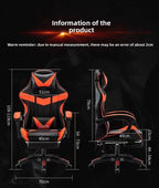 Computer Chair Comfortable Gaming Chair Long Hours Sitting Reclining Headrest and Lumbar Support for Home Office Furniture
