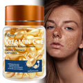Vitamin C+E Serum Capsules, Single-Use Essence Capsules, Hydrating and Moisturizing Facial Skin 60 Capsules/Bottle - 1 Bottle