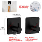 Adhesive Toilet Roll Paper Holder Organizer Wall Mount Storage Stand Kitchen Bathroom No Drill Tissue Towel Dispenser Stainless