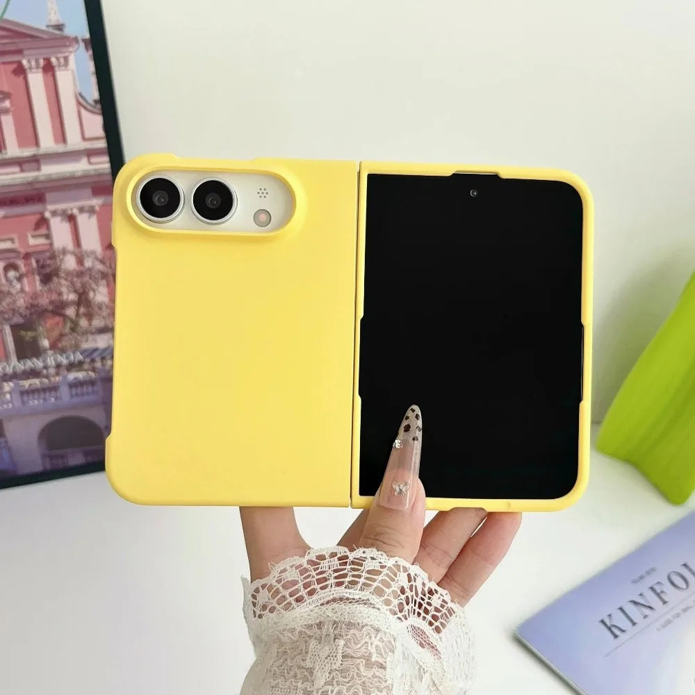 for iPhone Duo Slim Thin Matte PC Folding Phone Case for iPhone Duo Solid Color Soft Touch Shockproof Back Cover Capa