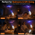 USB Starry Sky Projector Night Light 360° Adjustable Galaxy Atmosphere Lamp for Car Interior Home Bedroom Romantic Nightlight