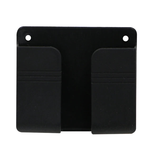 Punch Free Wall Mounted Remote Control Holder Phone Charging Organizer