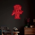 Today Is a Good Day LED Neon Sign Customizable Wall Decor Personalised Motivational Neon Light for Home Office
