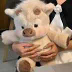 Soft Calf Pig Stuffed Animal Plush Toy Cute Animated Stuffed Animal Pillow Creative Running Pig Plush Toy Gift 17.7inch