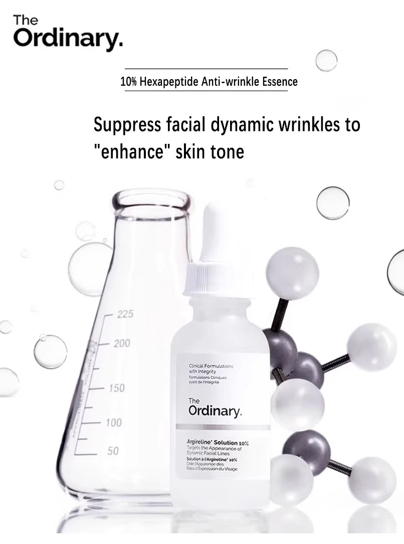 Argireline Peptide Serum 10 Percent for Forehead Lines and Wrinkles