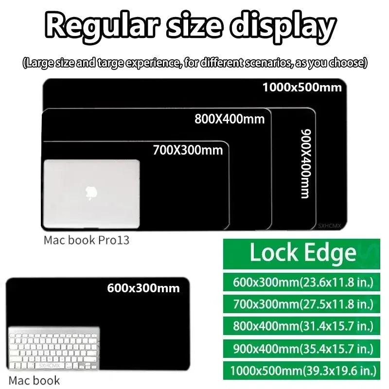 Gaming Mouse Pad Gamer Home Computer Accessories Cool One Piece Roronoa Zoro Mousepad XXL Keyboard Pad Non-Slip Office Mouse Mat