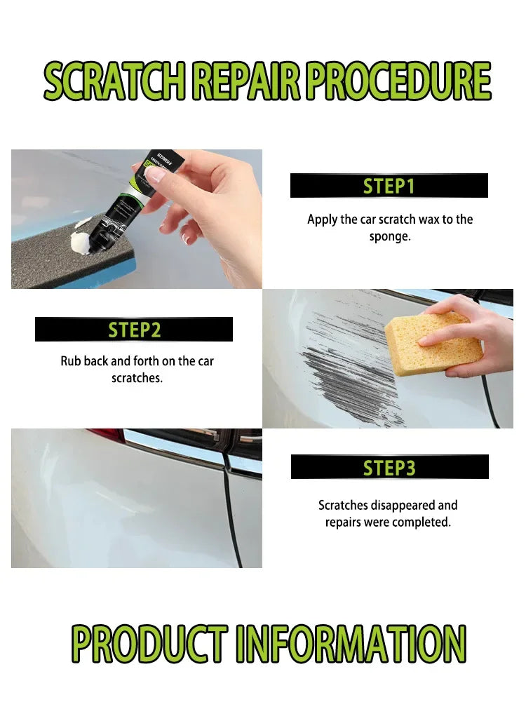 Magic Car Scratch Remover Paste No Professional Skill Needed Simply Wipe To Repair Car Paint Scratches All Color Universal