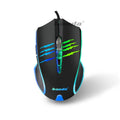 Wired Gaming Mouse RGB Breathing Light 3 Level Adjustable DPI Ergonomic Symmetric Design Skin Friendly Surface Computer Mice