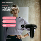 Mini Massage Gun with 4 Replaceable Massage Head Powerful Muscle Massager for Relaxation Deep Tissue Percussion Massage Machine