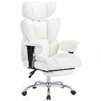 JHK Ergonomic Adjustable Armrests Gaming Computer Chair PU Leather Reclining Computer Chair with Pocket 350 LBS Office Chair with Footrest Height Adjustable Swivel Wide Seating for Home Office