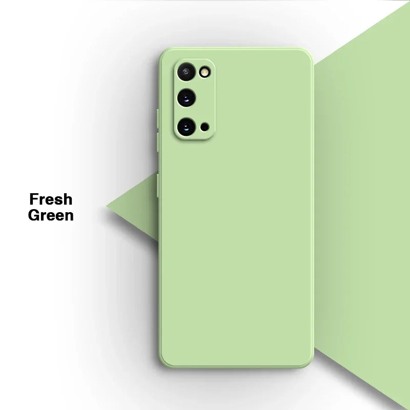Original Phone Case for Samsung Galaxy S20 Plus Ultra FE S20+ S20Plus S20Ultra S20FE 5G Soft Liquid Silicone Back Cover Carcasas