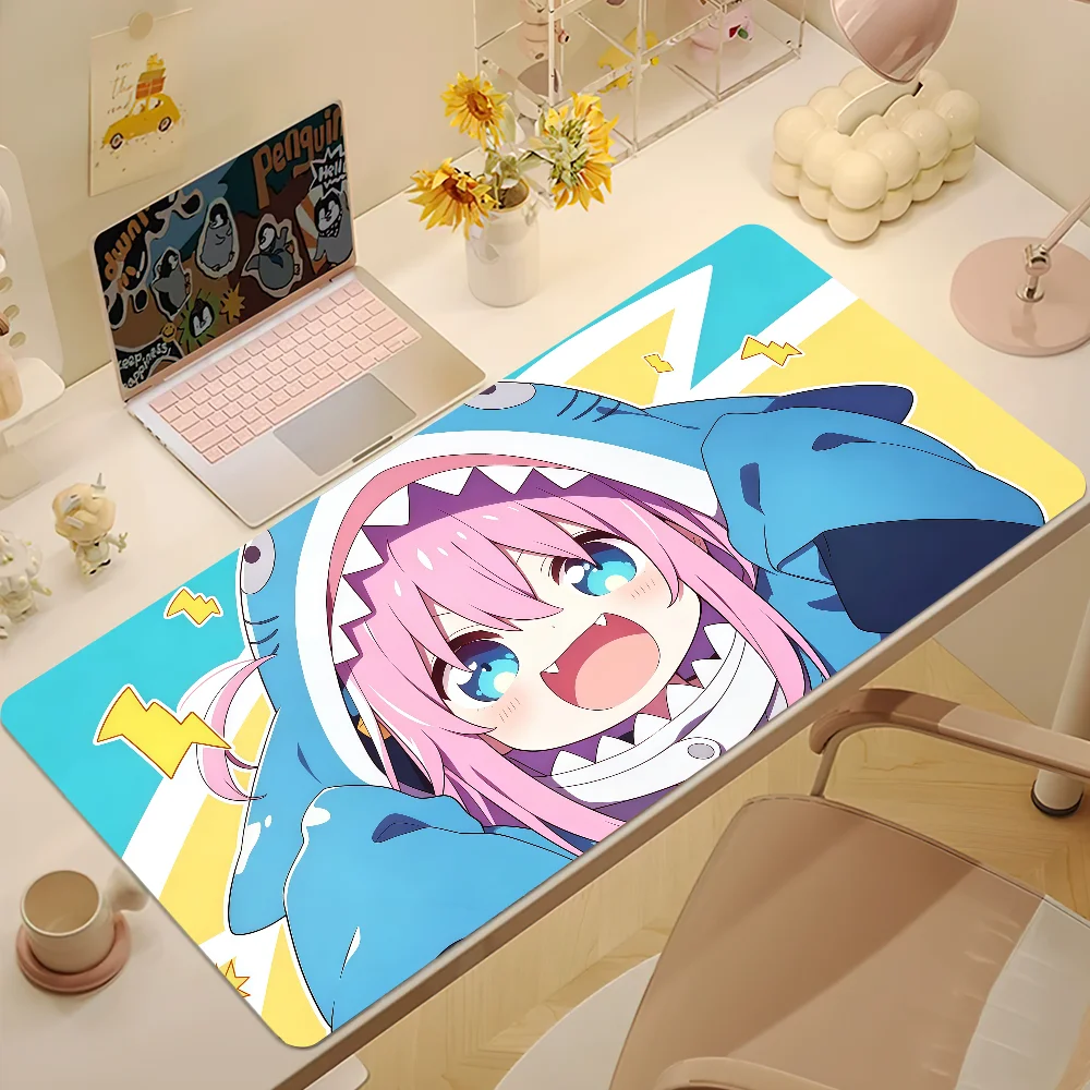 Anime B-Bocchi The Rock! Mouse Pad Large Cute Non-slip Lockedge Desktop Computer Desk Mat Keyboard MousePad Office Gamer Student