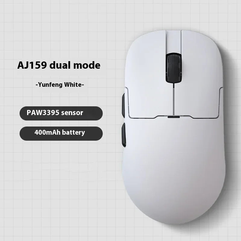 AJAZZ AJ159 APEX Mouse Tri Mode Wireless 8K PAW3950 Sensor Low Latency Gaming Mouse Charge Base Customize Lightweight Pc Gamer