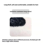 VIKAMA Non-standard Letter Carpet Soft Anti-slip Imitation Cashmere Foot Pad Home Decoration Bedside Rug Entrance Hall Doormat
