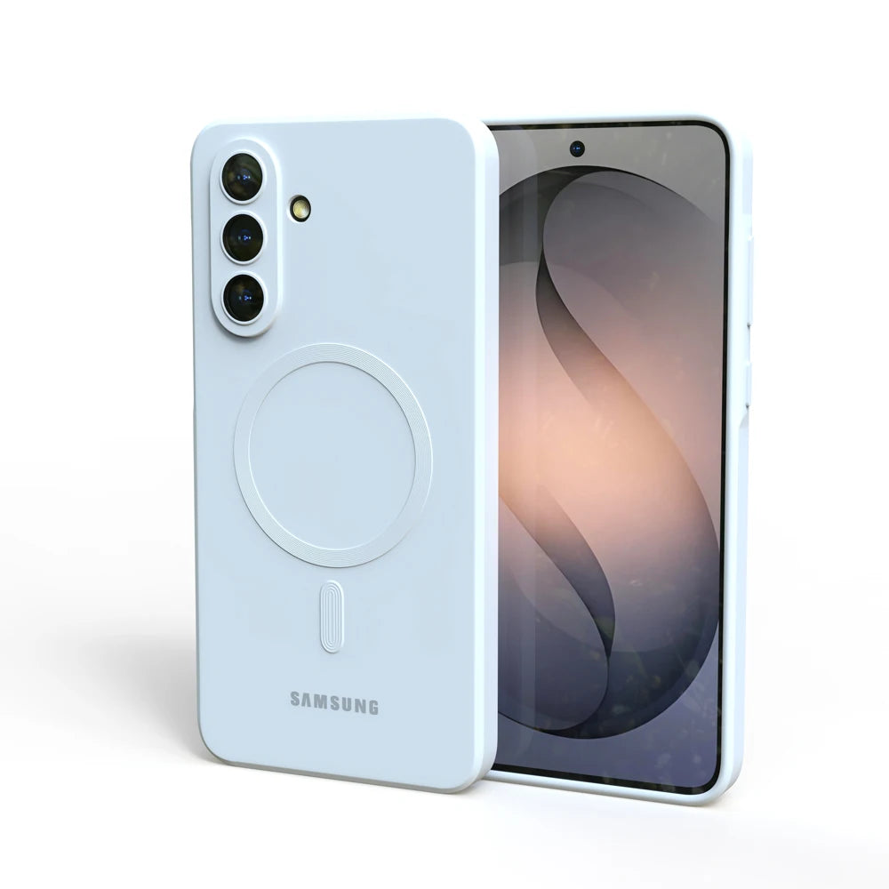 For Samsung Galaxy A57 A56 A55 A54 A37 A17 5G Magsafe Case Soft Silicone Magnetic Shockproof Back Cover for S26 S25 S24 S23 S22