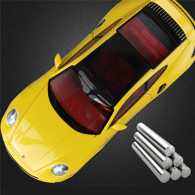 1:24 Porsche 911 992 Turbo S Alloy Sports Car Model Diecast Metal Racing Vehicles Car Model Simulation Sound Light Kids Toy Gift