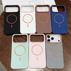 Luxury For Magsafe Silicone Phone Case For iPhone 11 12 13 14 15 16 17 18 Pro Max Magnetic Wireless Charging Back Case Cover
