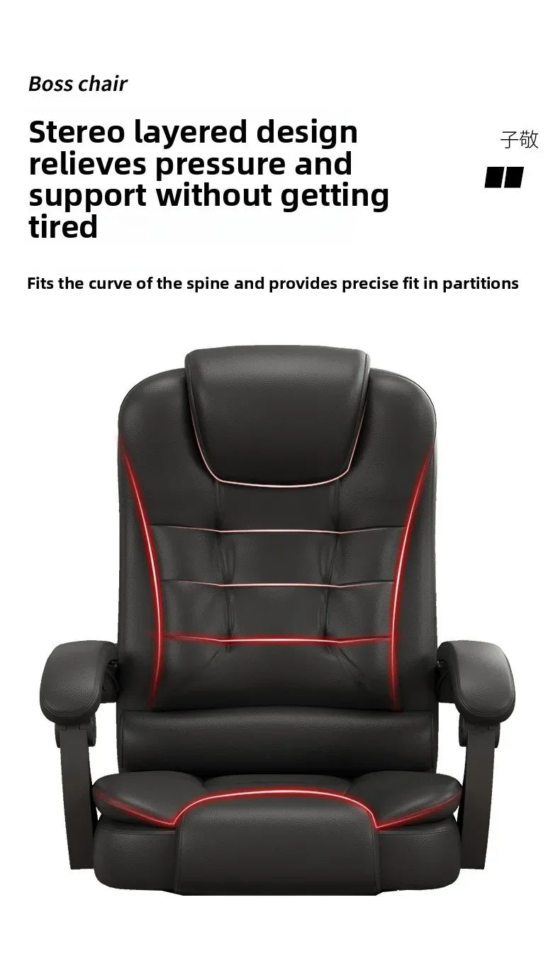 Multi-functional Computer chair Household comfortable boss chair Lifting swivel chair Recumbent back office chair