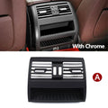 LHD RHD Car Front Rear Air Conditioning Chromed AC Vent Grille Outlet Cover Panel For BMW 5 Series F10 F11 F18 520i 523i 525i