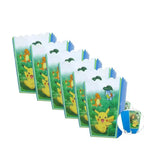 PokeMoned Theme Party Favors Slap Bracelets Stickers Keychain Party Gifts Goodie Bag Stuffers Fillers Birthday Party Decorations
