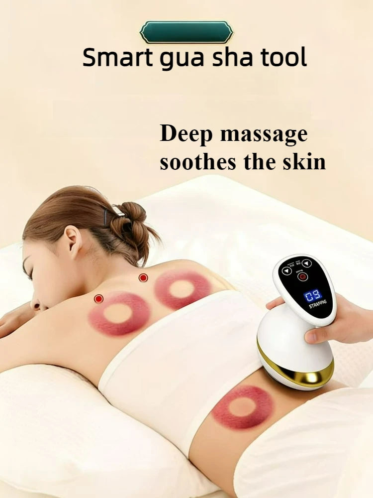 Electric Massage Brush, Universal Body Dredging Device, Scraper, Household Abdominal And Back Massager Scraping Device