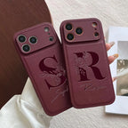 Personalized Custom Name Initial Custom Big Letter with Flowers Design Phone Case for iPhone18 17 16 15 14 13 Pro Max Plus Air