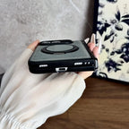 For iPhone Duo Fold Case Luxury PU leather Magnetic rotate stand Protective Back Cover For iPhone 18 Fold Phone Shell Funda