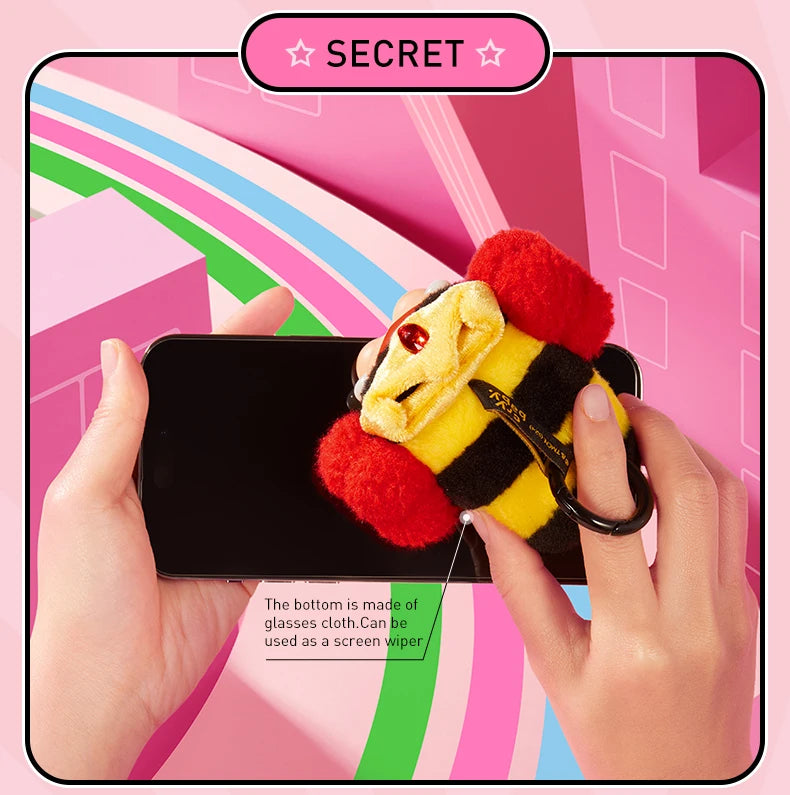 POP MART CRYBABY x Powerpuff Girls Series - Vinyl Face Plush Blind Box 1PC/6PCS Mystery Box