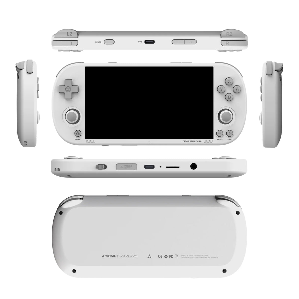 AMPOWN Trimui Smart Pro Consoles 4.96'' IPS Screen Handheld Game Players Linux System Emulator Portable Console Retro Video Game