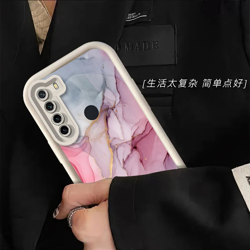 note8pro Marble Silicone Phone Case On For Xiaomi Redmi Note 8 7 9 Pro Max 9s redmi 9 9a 9c 9t note9 note7 Luxury Cover