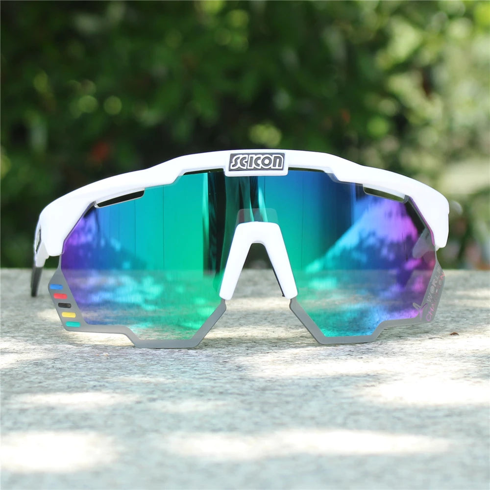 SCICON AEROSHADE KUNKEN UV400 Cycling Sunglasses with Case - Outdoor Sports Men's MTB Road Bike Eyewear Women's Goggles