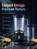 Food Grade 800ml Wireless Blender 1500mAh Battery 6 Blade Fruit Juicer Cup 30W Portable Smoothie Mixer For Shakes Drinks