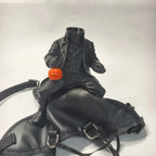 Halloween Headless Horseman Pet Costume Small Cat Dog Outfit Pumpkin Doll Cloak Party Cosplay Clothes Holiday Decoration