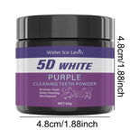 Purple Tooth Cleaning Powder - Sulfate-Free, Deep Cleaning and Polishing, Whitens Teeth in 5 Days, Portable for Daily Use and Travel