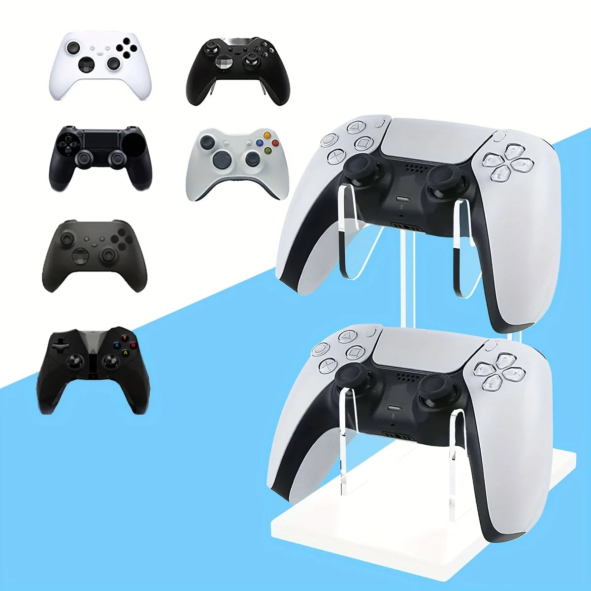 Game controller double-layer universal bracket