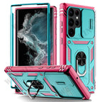 Case For Samsung S26 Ultra S25 S24 S23 Plus S25 FE A57 A56 A37 A36 A17 A16 5G Heavy Duty with Camera 360 Degree Kickstand Cover