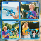 Simulated Firing and Recoil Electric Water Gun Toys Children Automatic Sensor Lights Water Pistol Summer Outdoor Beach Kids Toy