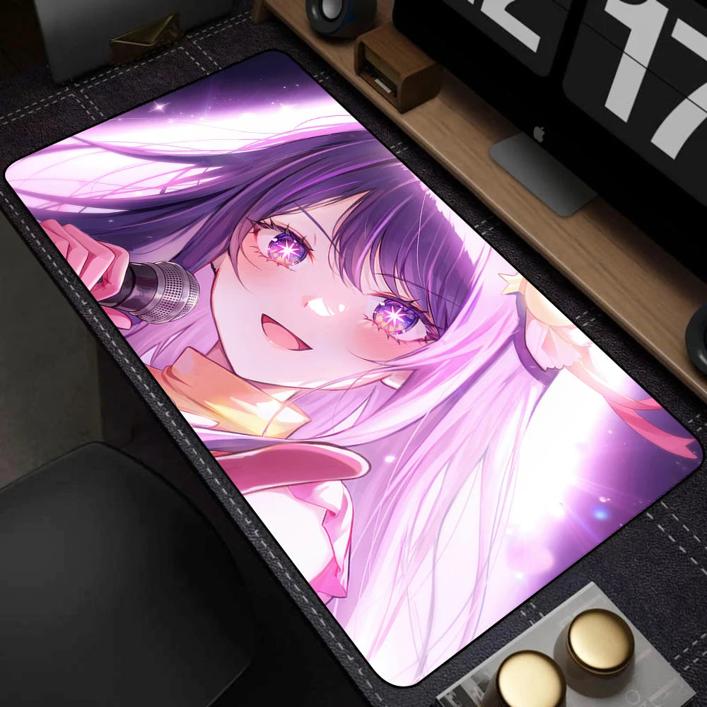 Gaming Accessories Mause Pads Oshi No Ko Hoshino Ai Computer Mouse Pad Carpet Kawaii Girl Deskmat Keyboard Pads коврики для мыши