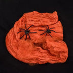 Halloween Decoration Spider Web,Artificial Cobweb,Stretchy Cobweb With Spider,Horror Gothic Haunted House Home Decor