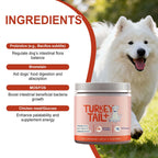 Dog Probiotic Soft Granules with Turkey Tail Mushroom&Vitamin Bacon Flavor Digestive Supplement Gut Health Daily Pet Nutrition