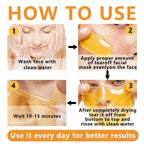 50g Turmeric and Vitamin C Peel-Off Mask, Brightens Skin Tone, Moisturizes, Smoothes, Nourishes, Tightens the Face, Anti-Wrinkle Skin Care, Firming and Lifting, Plumps Skin, Specially Designed for Large Pores and Loose Skin,