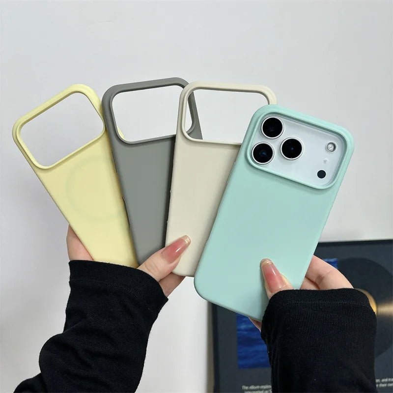 Magnetic Liquid Silicone Case for iPhone 17 Series MagSafe Shockproof Cover