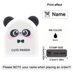 Personalized Cute Name Stamp Waterproof Clothing Label for Kids Self Ink Stamp for Kindergarten School Bags Custom Stamp