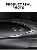 Cool DEMON EYE Ambient Light Solar Powered Breathing Neon Light Car Decoration Rear Windshield Atmosphere Lights Car Accessories