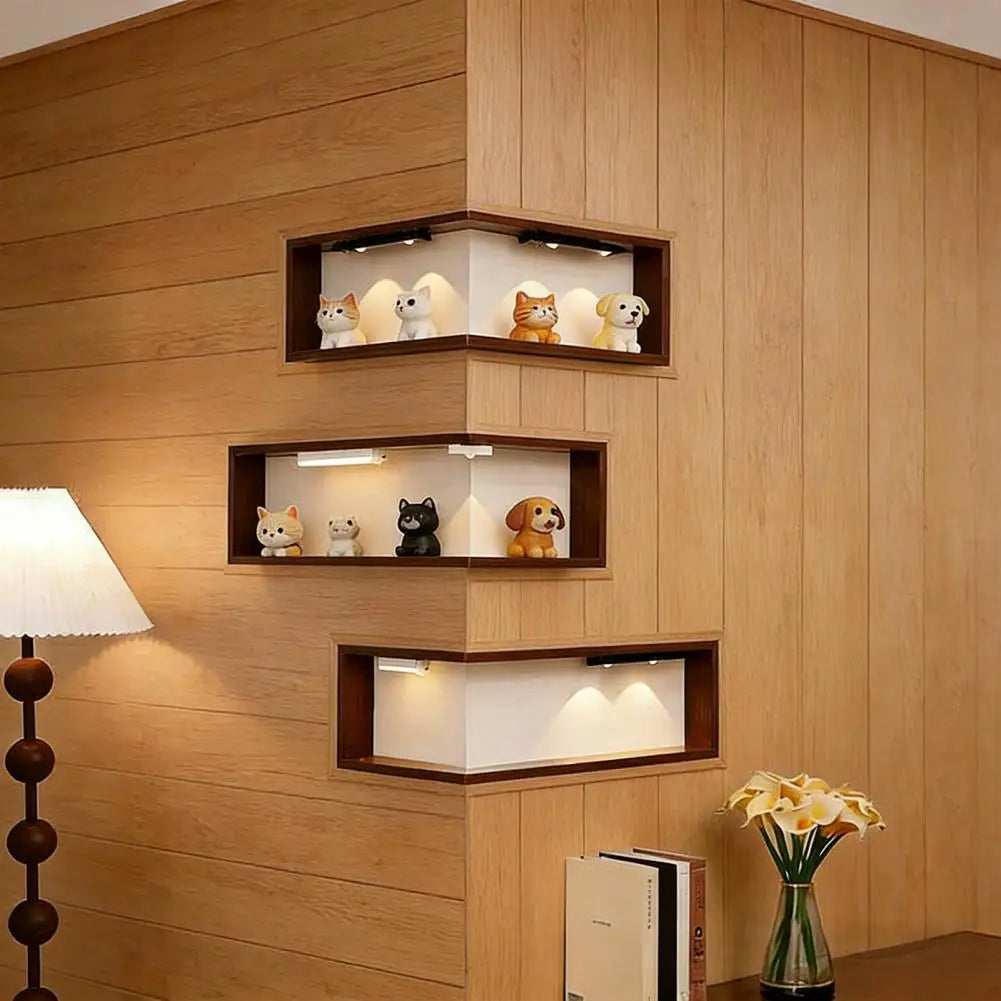 90° Corner Wall Shelf – Floating Display Rack