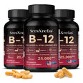 Vitamin B12 with Collagen,  Hyaluronic Acid - Supports Energy, Focus, Mood, Nervous System & Immune Health, Relieves Fatigue