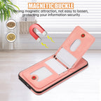 Shoulder Lanyard Leather Card Wallet Case For Samsung Galaxy S25 S24 S26 Ultra S23 S22Plus A57 A37 A17 A36 A56 Stand Phone Cover